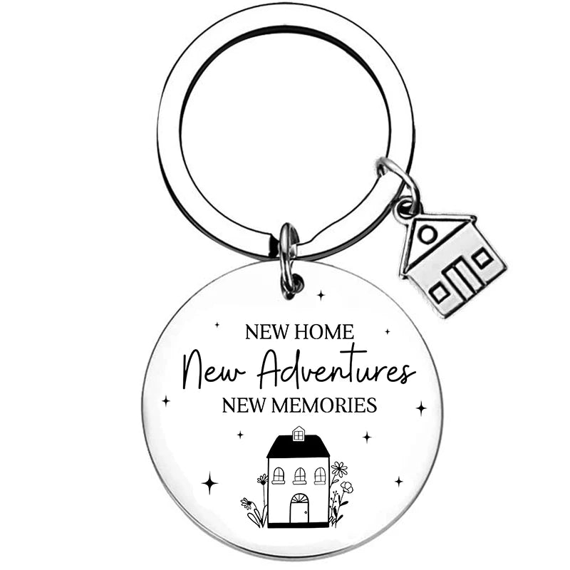 2025 Stainless Steel New Home Keychain Couples First Home Sweet Home Gift Couple New House Keychain Housewarming Gift