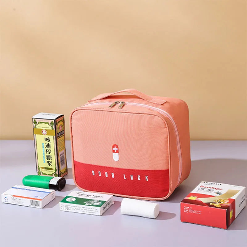 Portable Medicine Bag Travel First Aid Kit Medicine Storage Survival Kit Box Outdoor Emergency Camping
