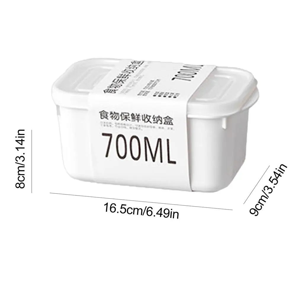 350/700/800/1600ml capacity Portable Refrigerator Freezer Organizers With Scale Food Fruit Storage Box For Fridge Food Storage