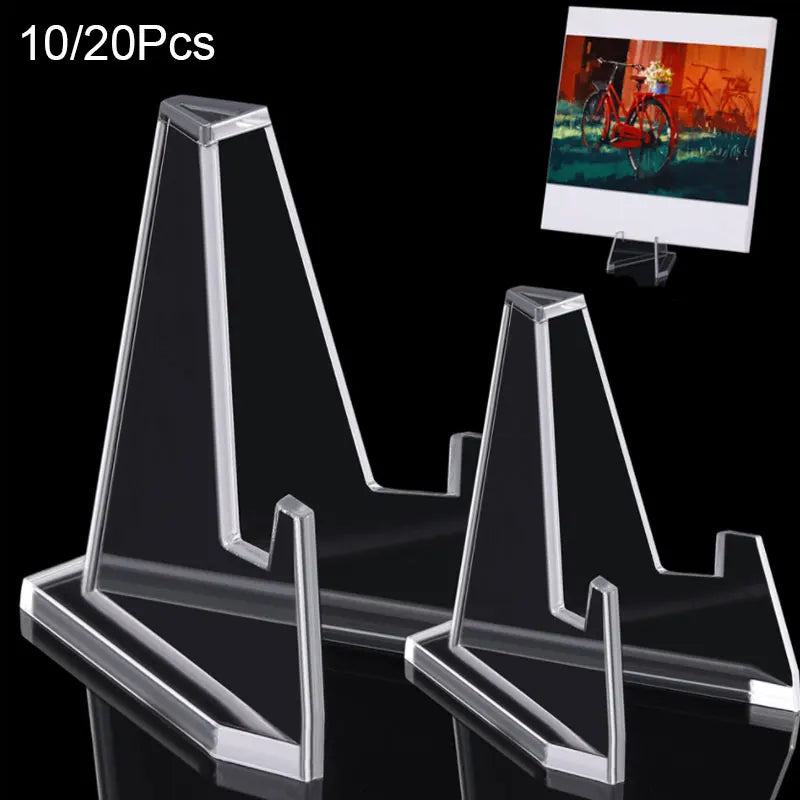 Clear Acrylic Coin Display Stand Holders Small Easel Rack Commemorative Challenge Coin Capsule Holder Support