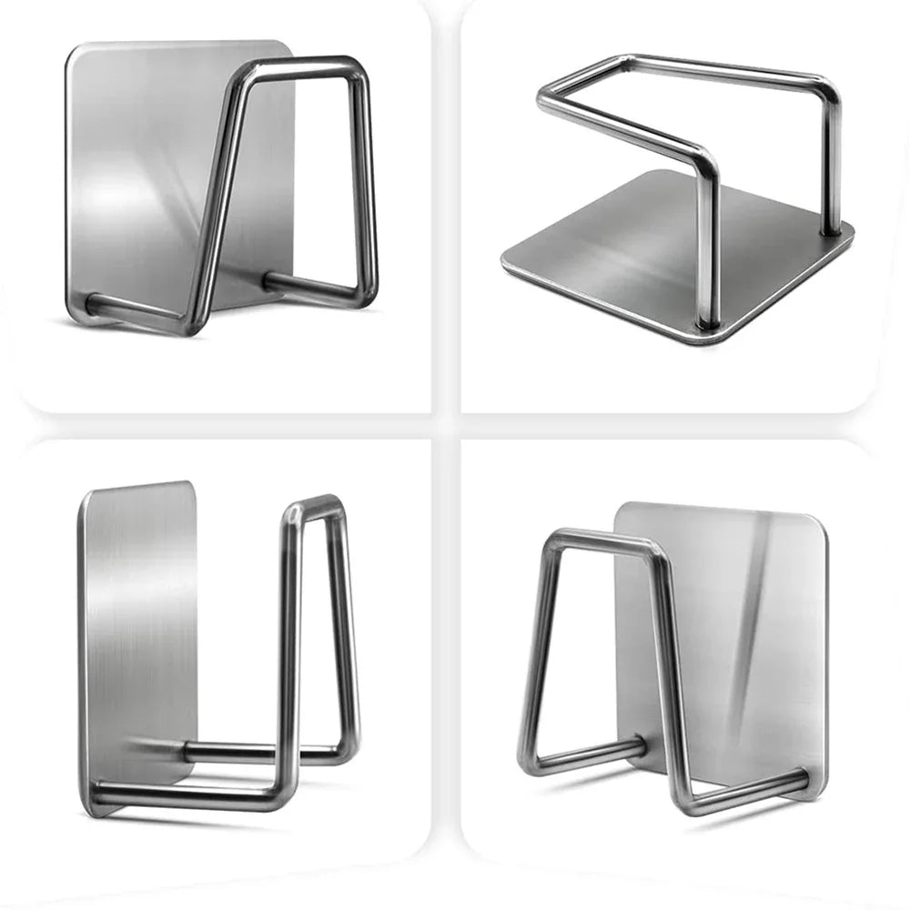 Kitchen Sponge Storages Sink Drain Drying Rack Shelf Toilet Bathroom Sponge Holder Cleaning Sponge Rack Hooks Accessories Tools