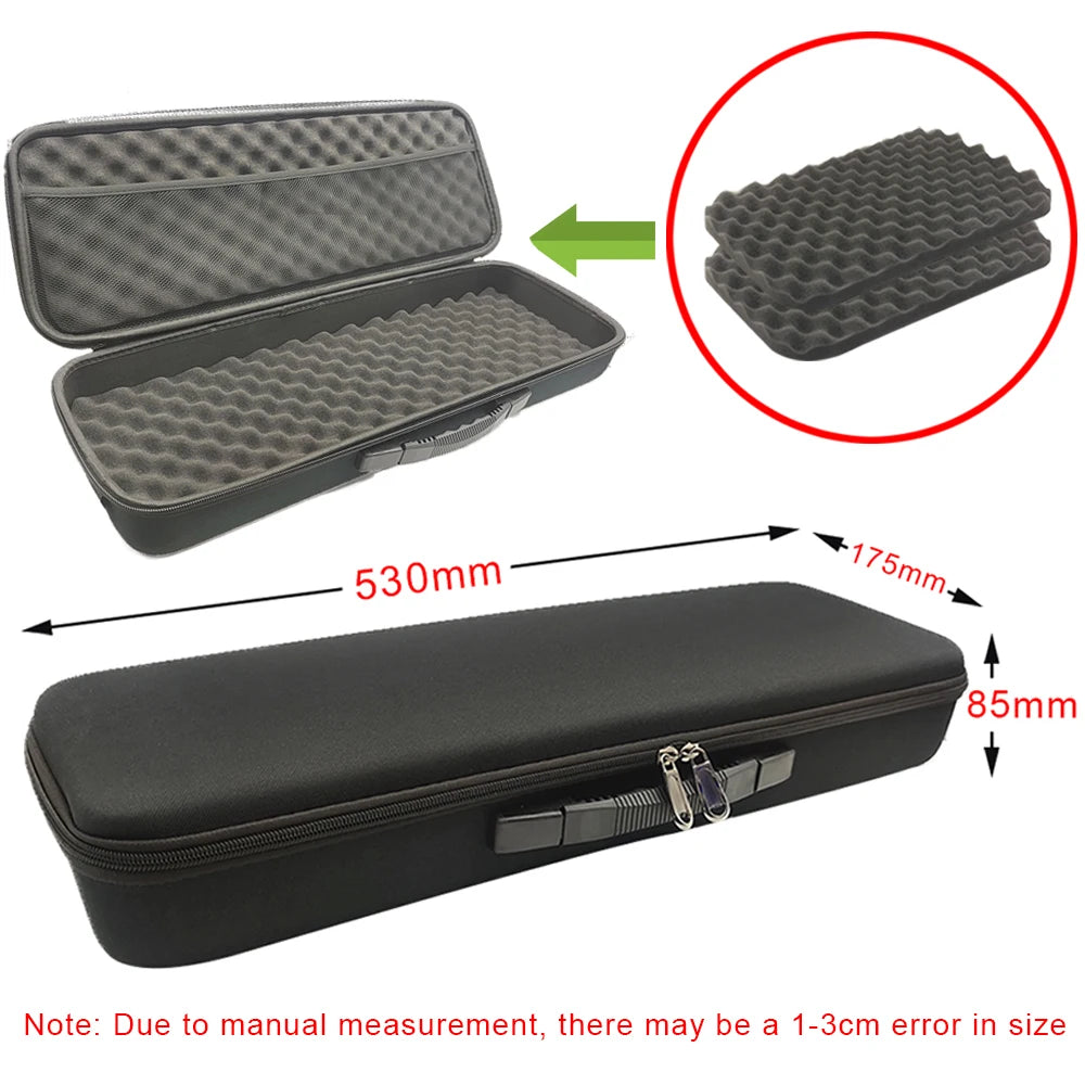 Shockproof Tools Case With Foam Waterproof EVA Storage Bags Hard Zipper Bag For Drill Tool Kit Carry Case Box For Camera
