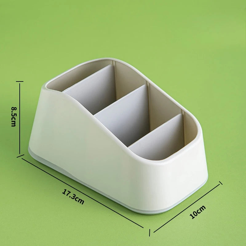 Desktop Organizer for Remote Controls, Phones&Office Supplies - Durable Storage Box with Non-Slip Base - Ideal for Home, Hotel