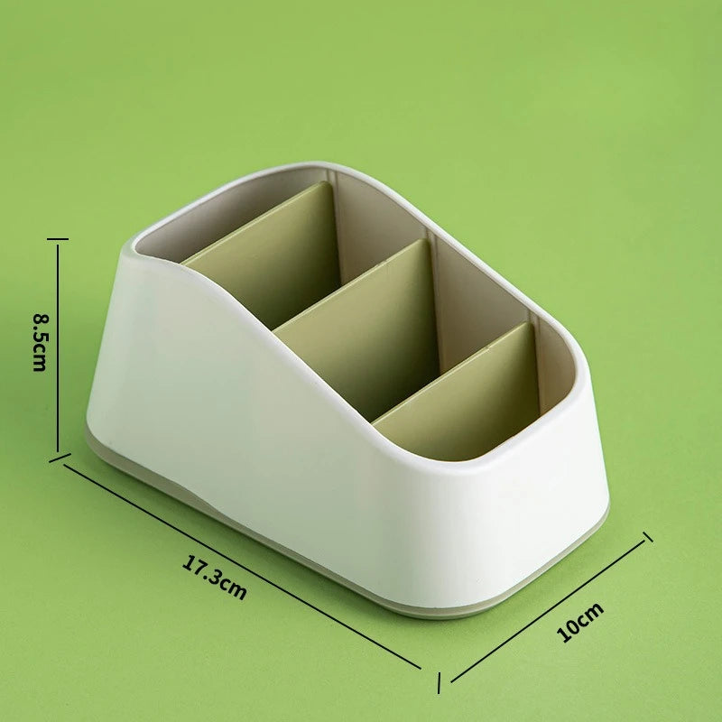 Desktop Organizer for Remote Controls, Phones&Office Supplies - Durable Storage Box with Non-Slip Base - Ideal for Home, Hotel