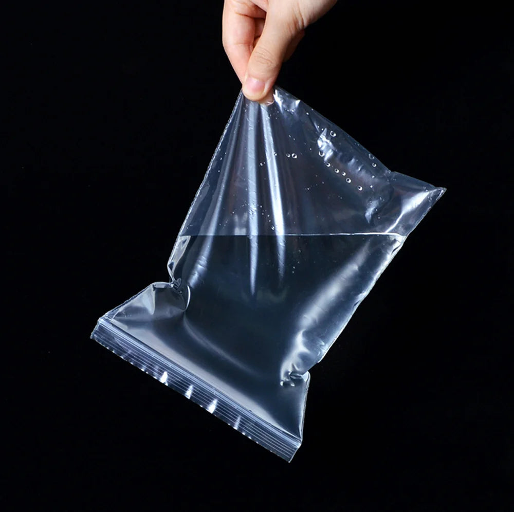 Small Zip Lock Plastic Bags Reclosable Transparent Bag Shoe Bag Vacuum Storage Bag Sanitary Bag Poly Clear Bags Thickness 0.12mm