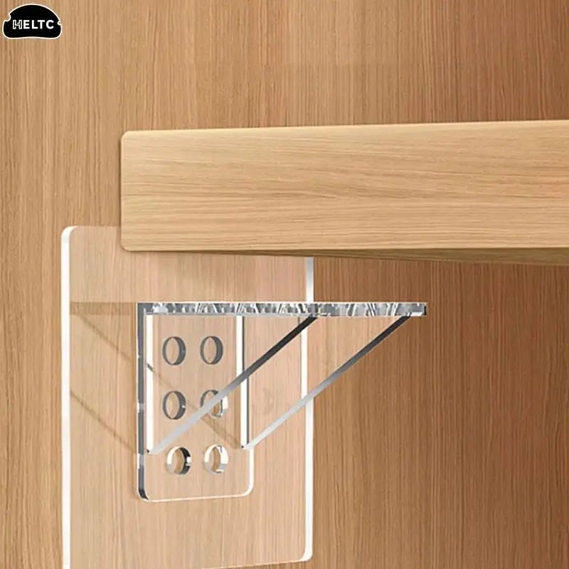 2/4pcs Adhesive Shelf Support Pegs For Kitchen Bedroom Closet Cabinet Shelf Support Clips Wall Hanger Sticker Bracket Holder