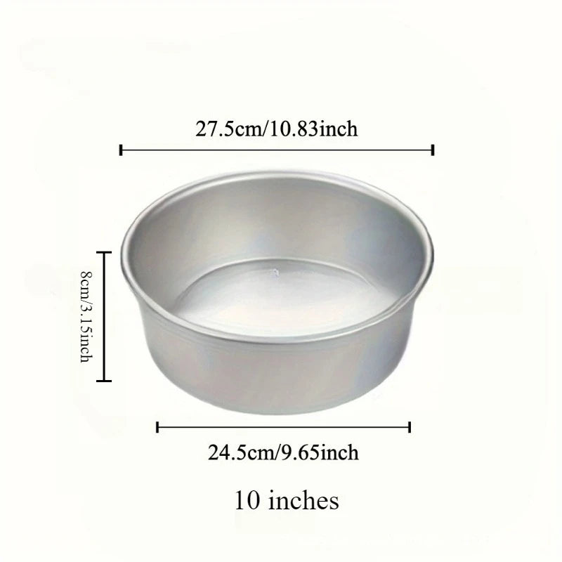 4-12 inch Aluminum Round Cake Bakeware solid bottom Chiffon die for aluminum alloy Home baking cake mold pan cake tin