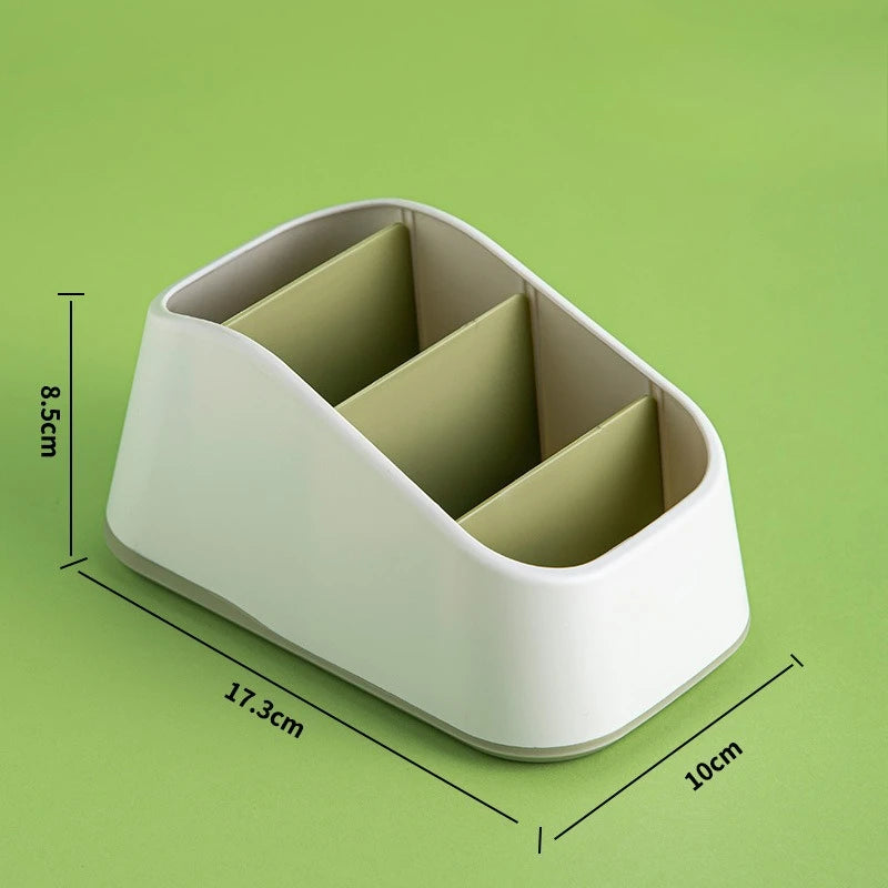 Desktop Organizer for Remote Controls, Phones&Office Supplies - Durable Storage Box with Non-Slip Base - Ideal for Home, Hotel