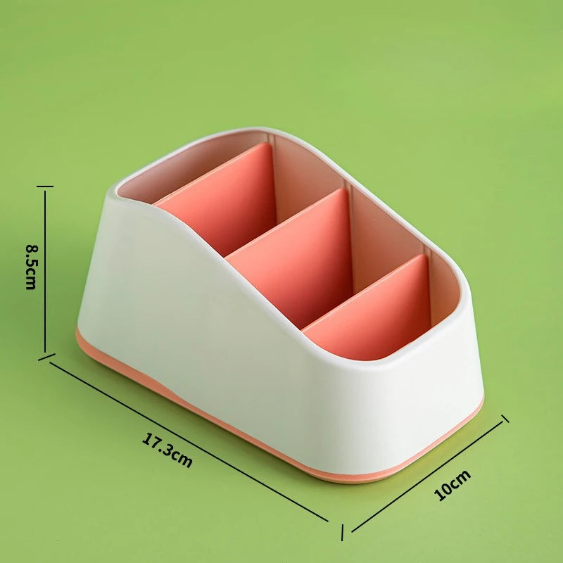 Desktop Organizer for Remote Controls, Phones&Office Supplies - Durable Storage Box with Non-Slip Base - Ideal for Home, Hotel