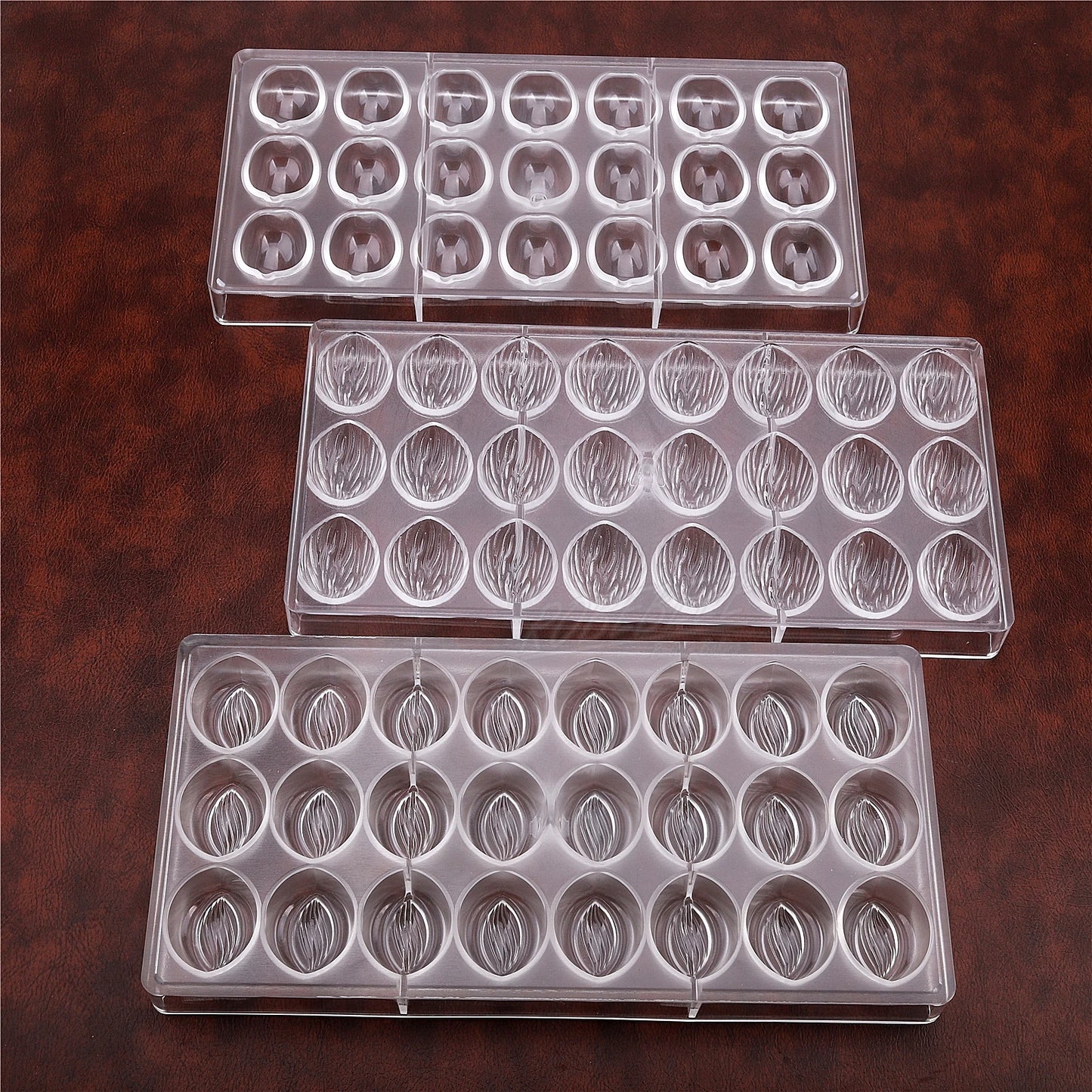 3 Design Almond Walnut Peach Fruit Nut Shape Chocolate Mold Candy Making Tools Ice Cube Molds Sugarcraft Molding DIY Cozinha