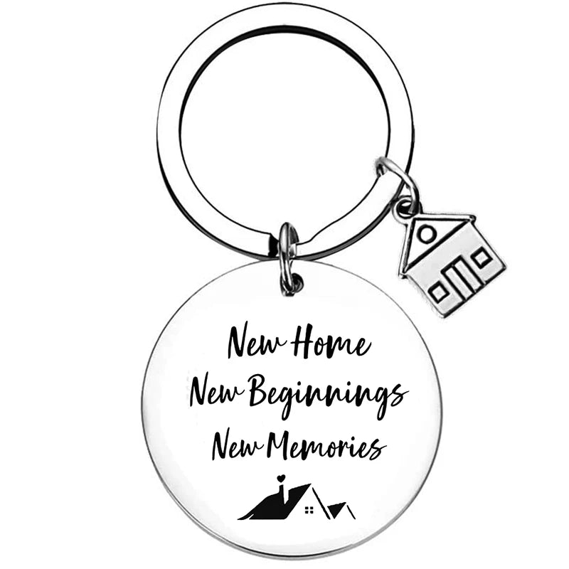 2025 Stainless Steel New Home Keychain Couples First Home Sweet Home Gift Couple New House Keychain Housewarming Gift