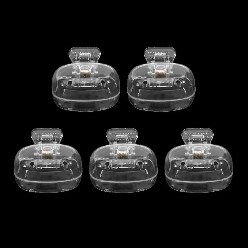 5PCS Travel Toothbrush Head Covers Toothbrush Protector Cap Brush Pod Case Protective Portable Plastic Clip For Household Travel