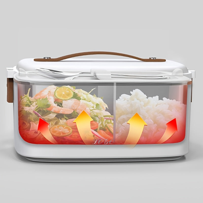 [Portable Electric Lunch Box] 2-in-1 1.8L Electric Lunch Box | Portable Food Heater for Car and Home Use - Kitchen Accessories
