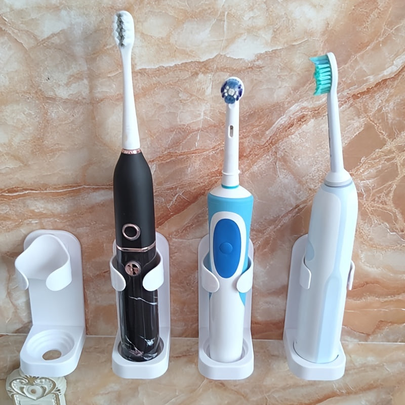 1pc Electric Toothbrush Holder - Wall-Mounted Toothbrush Stand Rack for 90% Electric Toothbrushes - Space-Saving, Easy-to-Clean, Modern Home Decor, Furniture for Bathroom, Ideal for Small Spaces
