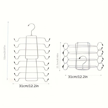 1/3PCS Multilayer Metal Hanger Wardrobe Organizer Storage Lingerie Hanger Foldable Multilayer Hanger for Woman Camisole Bra Belt