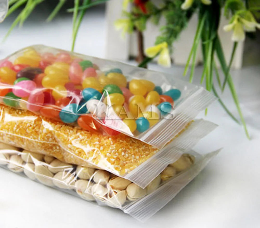 Small Zip Lock Plastic Bags Reclosable Transparent Bag Shoe Bag Vacuum Storage Bag Sanitary Bag Poly Clear Bags Thickness 0.12mm