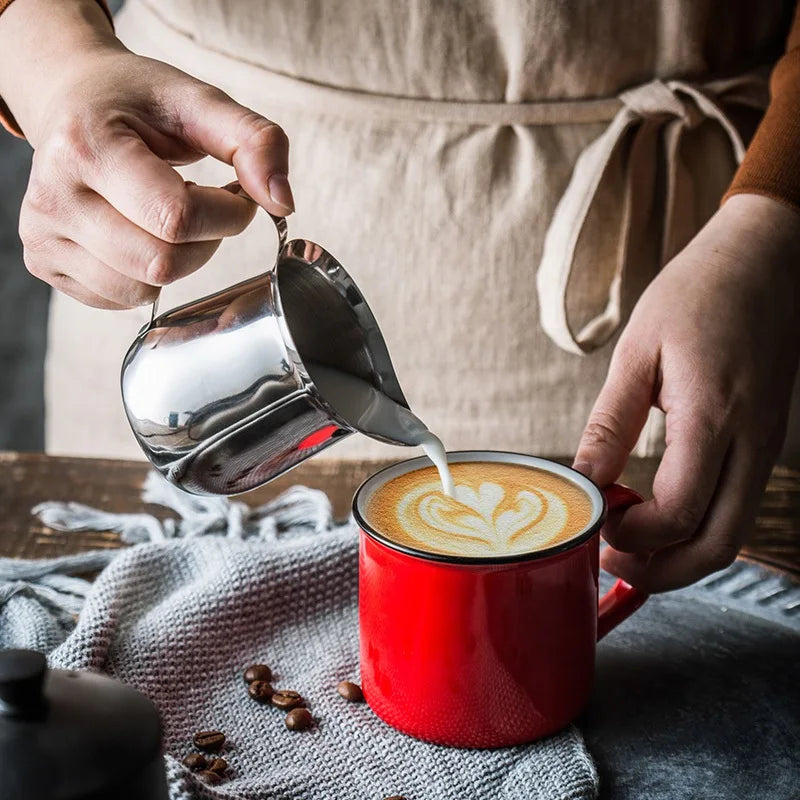 60ml/90ml/150ml/240ml Stainless Steel Milk Frothing Pitcher Espresso Coffee Milk Cream Frother Cup