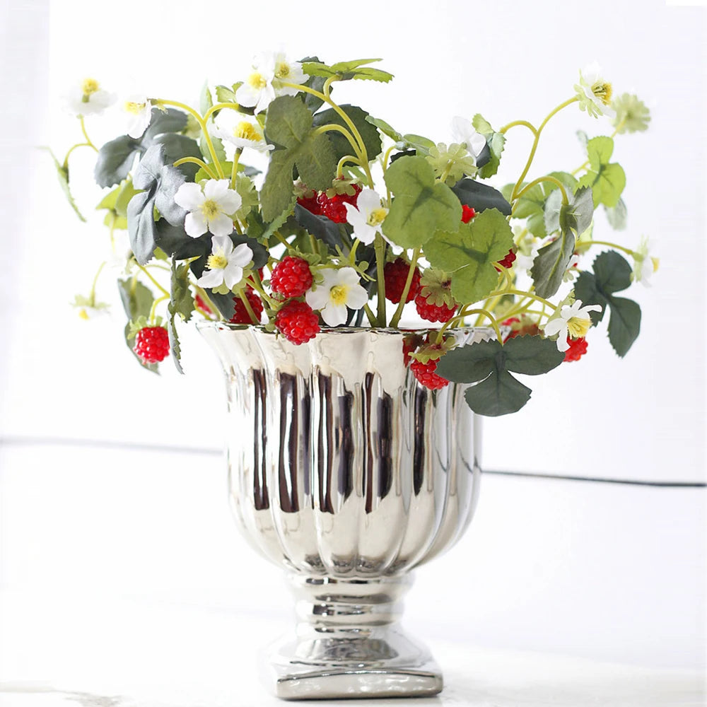 2 Big Heads Artificial Fake Strawberry Fruit Kitchen Home Wedding Party Decoration Home Decor Home Decoration Accessories