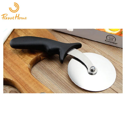 PizzAtHome Stainless Steel Pizza Cutter Pizza Knife Smooth Rotating Pizza Slicer Wheel Round Knife Pasta Cutter Baking Tools