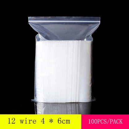 Small Zip Lock Plastic Bags Reclosable Transparent Bag Shoe Bag Vacuum Storage Bag Sanitary Bag Poly Clear Bags Thickness 0.12mm