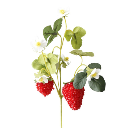 2 Big Heads Artificial Fake Strawberry Fruit Kitchen Home Wedding Party Decoration Home Decor Home Decoration Accessories