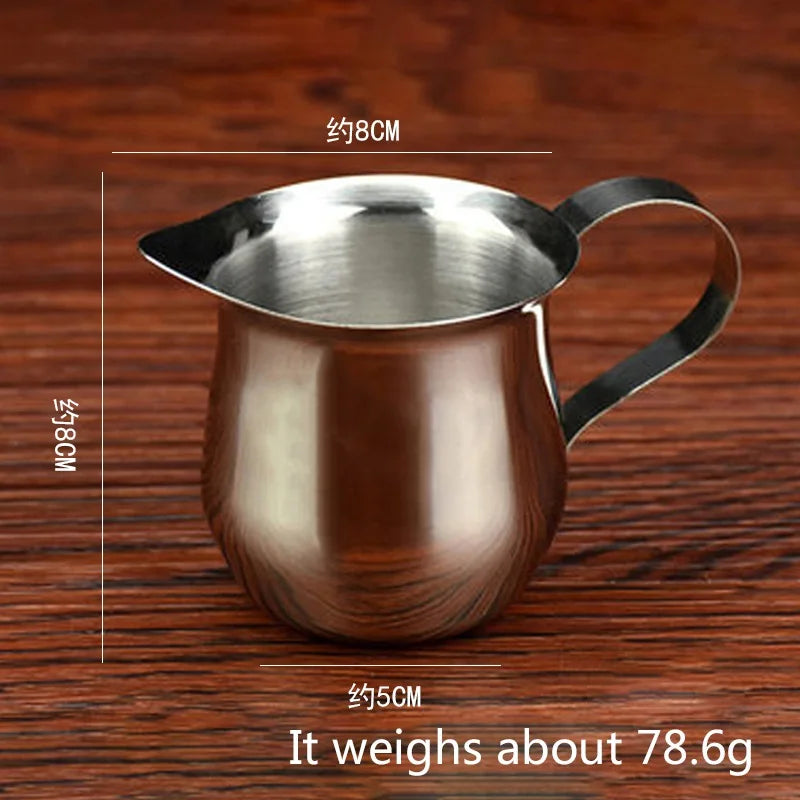 60ml/90ml/150ml/240ml Stainless Steel Milk Frothing Pitcher Espresso Coffee Milk Cream Frother Cup