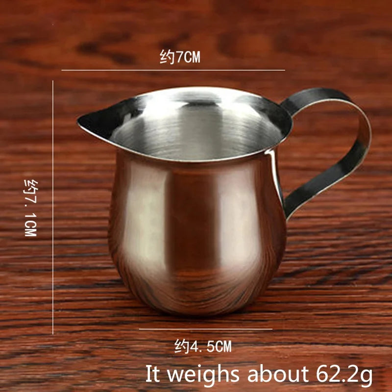 60ml/90ml/150ml/240ml Stainless Steel Milk Frothing Pitcher Espresso Coffee Milk Cream Frother Cup