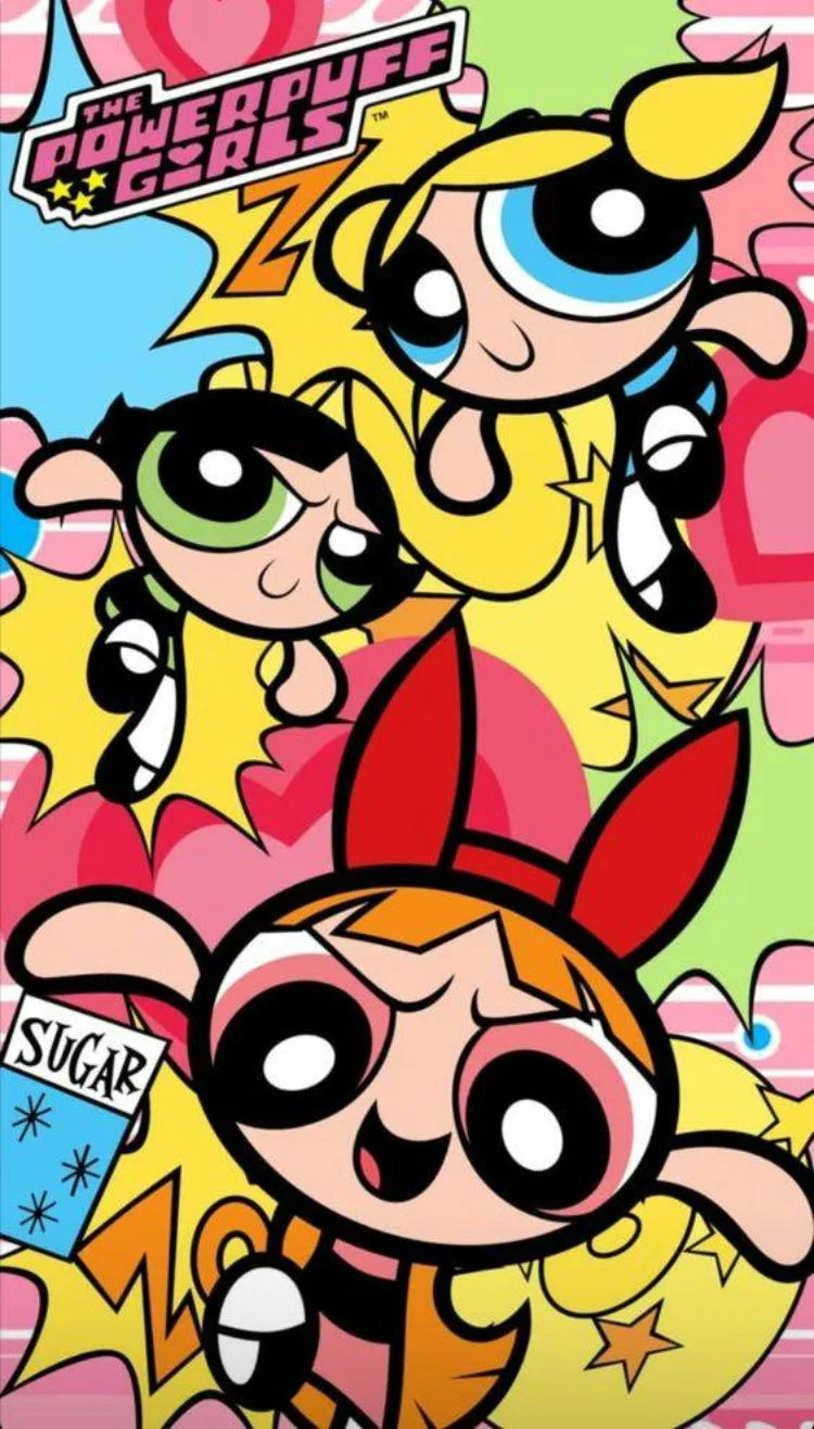 Cartoon The-P-Powerpuffs-G-Girls Cute Anime Stich Creation Set Printed Art Stitch Diamond Painting Mosaic 5d Handcraft Gift