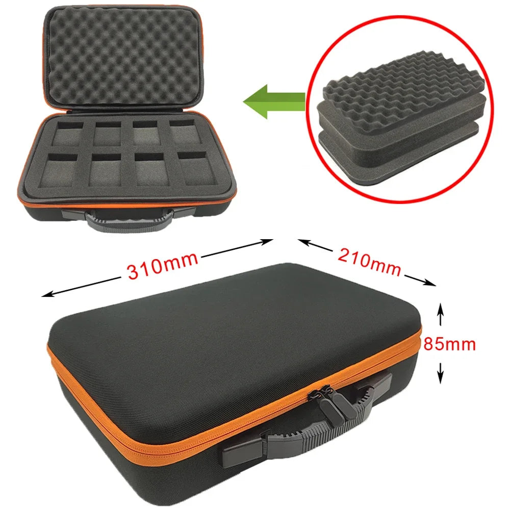 Hard Watch Storage Box Tool Storage Bag Canvas EVA Organizer Shockproof Sponge Carry Case Shell Zipper Protective Box