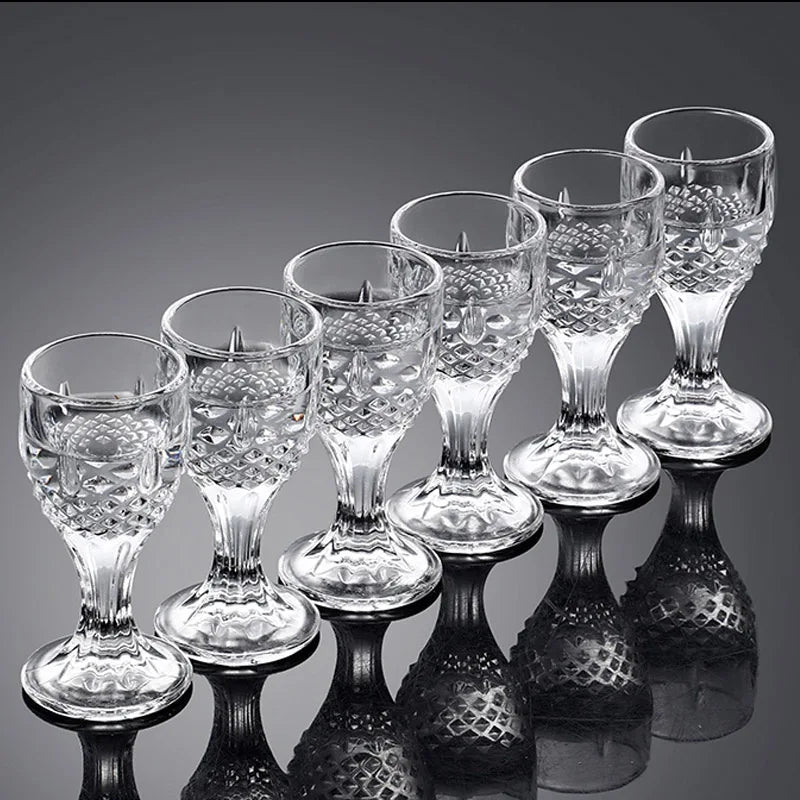 Wholesale 10ML X 6PCS/set Creative Transparent Household Small Wine Glass Liquor Spirit Glass Cup