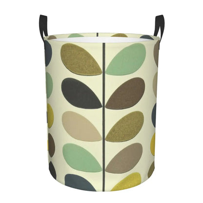 Custom Orla Kiely Multi Stem Flowers Laundry Basket Collapsible Scandinavian Style Toy Clothes Hamper Storage Bin for Kids