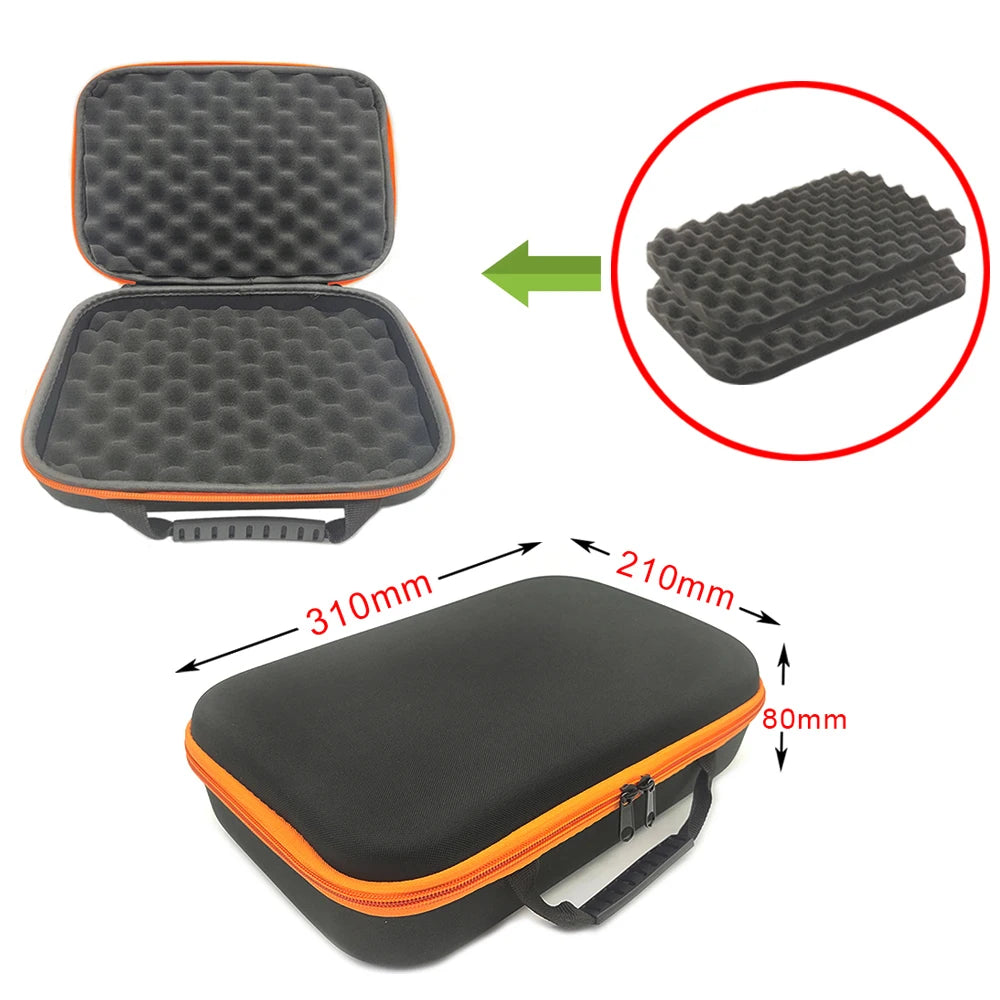 Shockproof Tools Case With Foam Waterproof EVA Storage Bags Hard Zipper Bag For Drill Tool Kit Carry Case Box For Camera