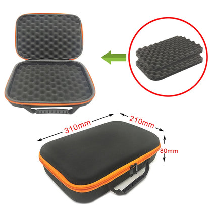 Shockproof Tools Case With Foam Waterproof EVA Storage Bags Hard Zipper Bag For Drill Tool Kit Carry Case Box For Camera
