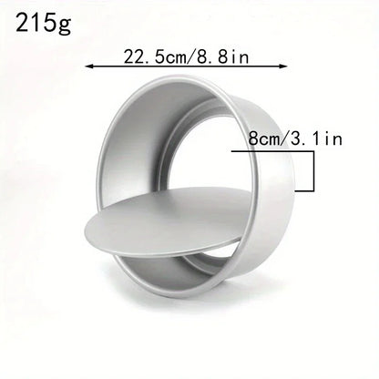 Non-Stick Round Removable Bottom Cake Pan Easy Release High Lift Cake Mold One,Model Chiffon Cake, Wedding, Small Party Baking