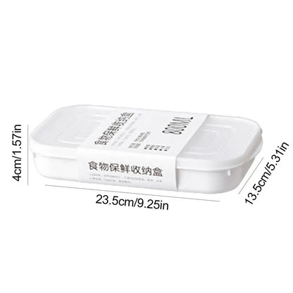 350/700/800/1600ml capacity Portable Refrigerator Freezer Organizers With Scale Food Fruit Storage Box For Fridge Food Storage