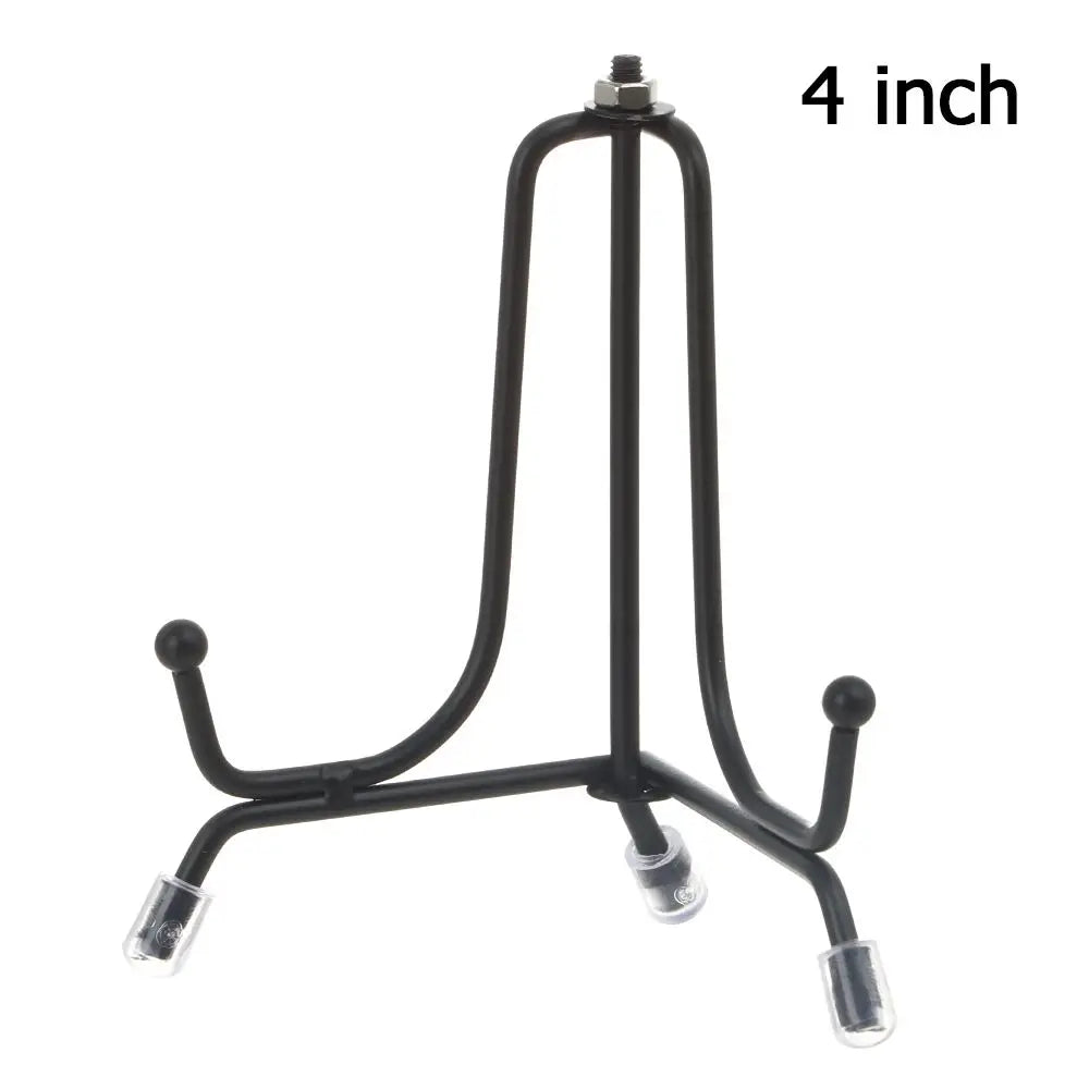 Iron Plate Support Stand Ornament Holder Display Stand Tabletop Artworks Decorative Plate Photo Frame Rack Tea Cake Rack