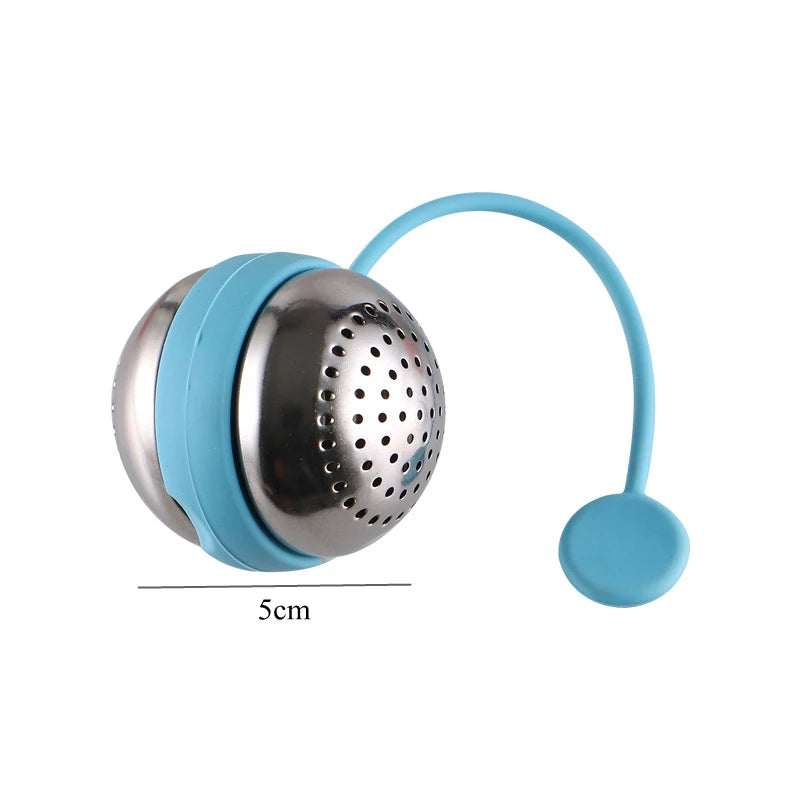 Stainless Steel Tea Leaf Infuser Strainer Spice Mesh Sieve for Brewing Teapot Tea Filter Seasoning Ball Kitchen Accessories