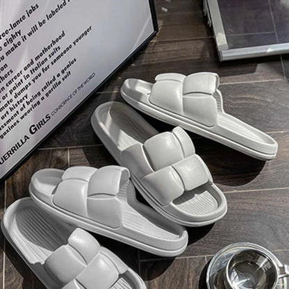 Home Summer Slippers Sandals Home Bathroom Bath Breathable Lightweight Non-slip Soft Indoor Home EVA Men and Women