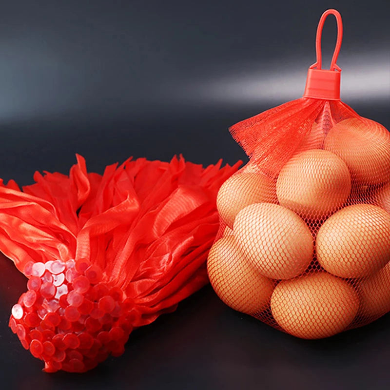 10pcs Multi-size Plastic Nylon Mesh Net Bags For Vegetable Fruit Egg Toys Food Storage Packaging Organizer Gardening Growth Mesh