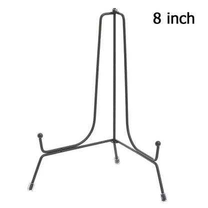 Iron Plate Support Stand Ornament Holder Display Stand Tabletop Artworks Decorative Plate Photo Frame Rack Tea Cake Rack