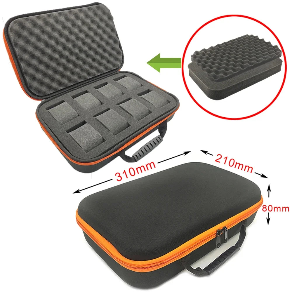 Hard Watch Storage Box Tool Storage Bag Canvas EVA Organizer Shockproof Sponge Carry Case Shell Zipper Protective Box