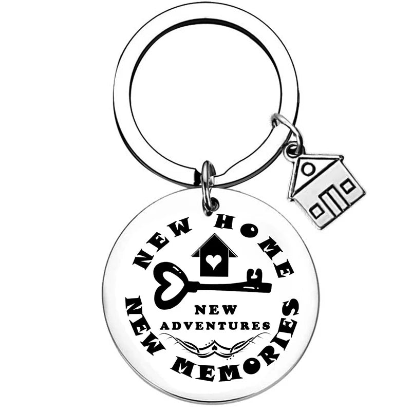 2025 Stainless Steel New Home Keychain Couples First Home Sweet Home Gift Couple New House Keychain Housewarming Gift