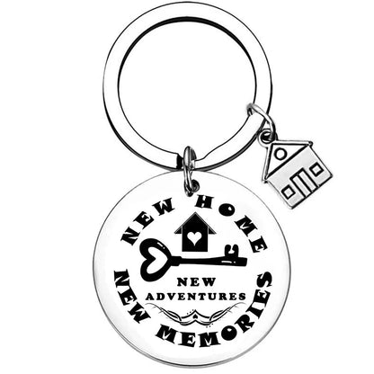 2025 Stainless Steel New Home Keychain Couples First Home Sweet Home Gift Couple New House Keychain Housewarming Gift