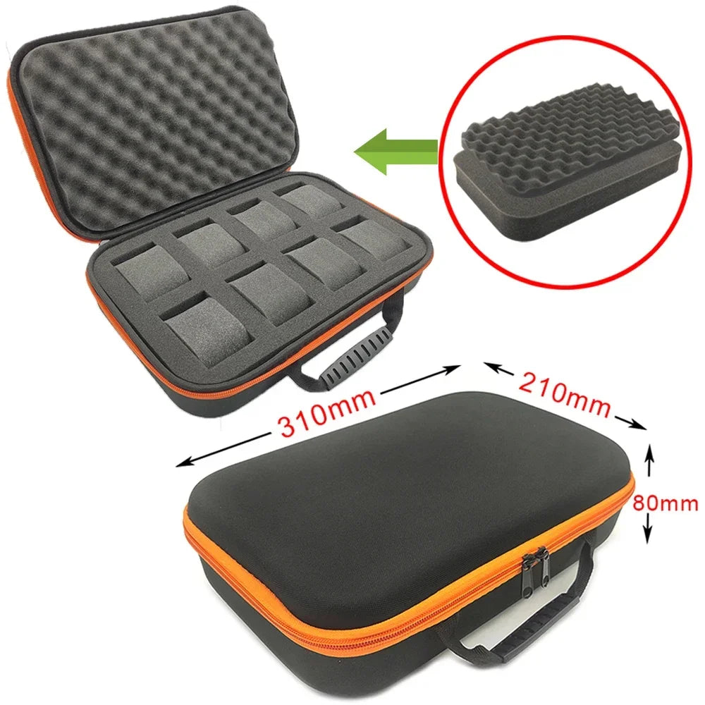 Watch Carry Case Shockproof Box Watch Storage Bags Organizer Protective Canvas EVA Hard Shell Zipper Tool Case
