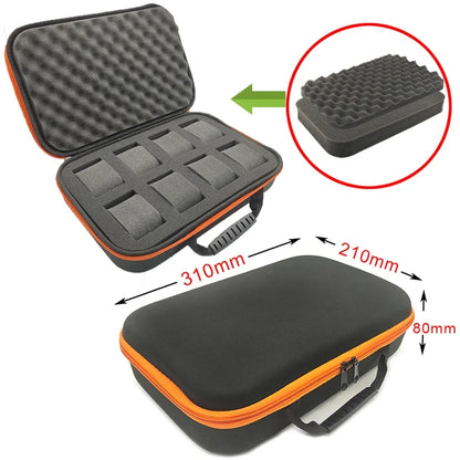 Watch Carry Case Shockproof Box Watch Storage Bags Organizer Protective Canvas EVA Hard Shell Zipper Tool Case