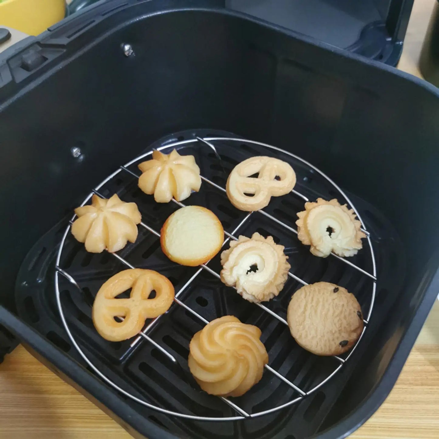 Air Fryer Rack  Stainless Steel Cookware Steamer Rack Cooking Baking Pot Stand Airfryer Grill Food Kitchen Steaming Racks Grid
