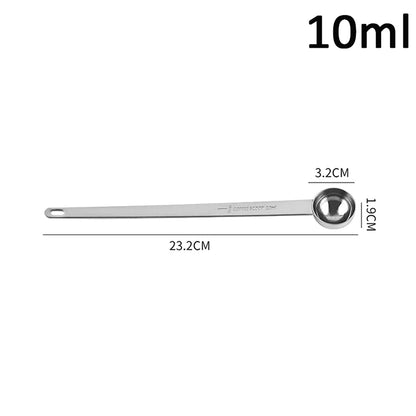 Coffee Scoops Long Handle Stainless Steel Milk Coffee Powder Scoop Measuring Spoon Fits Coffee Container For Ground Coffee
