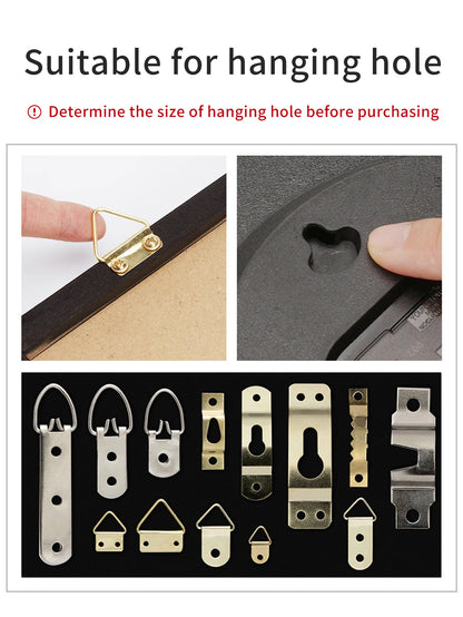 6x6cm Clear Adhesive Hooks - Damage-Free Heavy Duty Hanging Strips for Picture Frames & Wall Decor, No Nails Needed