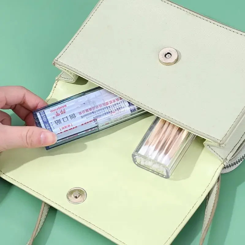 Cotton Swab Jar Cotton Swab Holder Cotton Swab Dispenser with Lid Plastic Ear Stick Swabs Holder Bathroom Storage Jars
