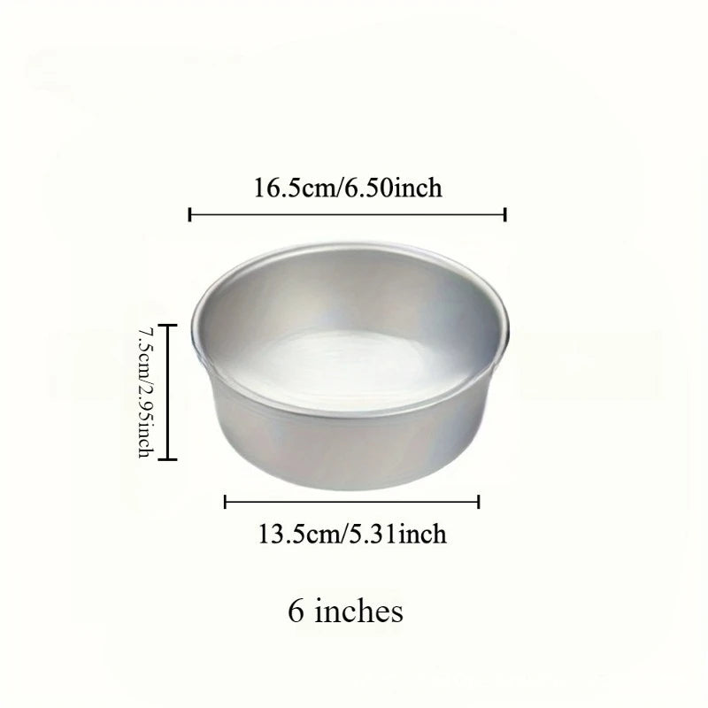 4-12 inch Aluminum Round Cake Bakeware solid bottom Chiffon  die for aluminum alloy Home baking cake mold pan cake tin